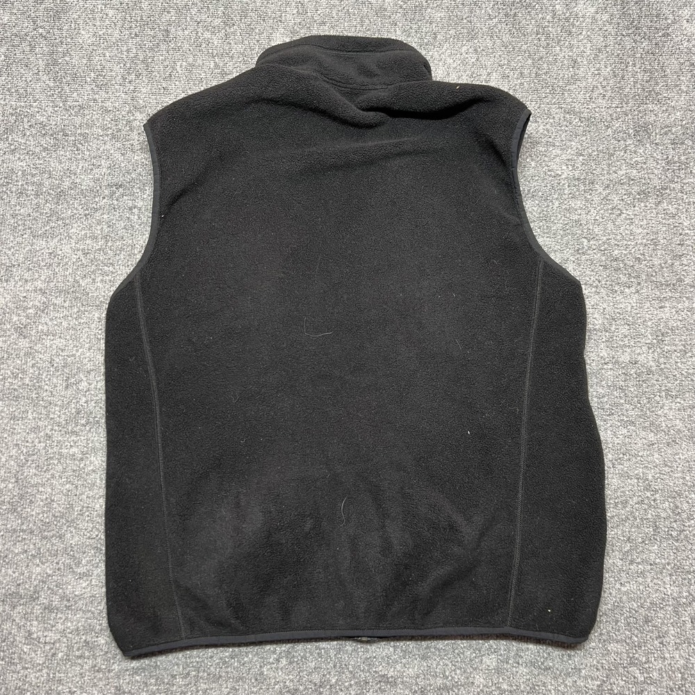 Patagonia Vest Mens XL Black Fleece Full Zip Pockets DGS Law Logo Hiking - Picture 4 of 9